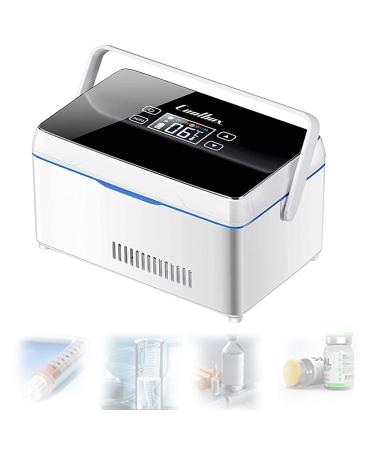 Large Capacity Portable Insulin Cooler Refrigerated Box Medicine Refrigerator and Insulin Cooler for Car Travel Home 3*Battery