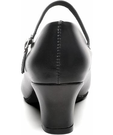 Bokimd Women's Black Latin Salsa Dance Heels - 9.5 Prom Wedding Ballroom Shoes - Buy Online on GoSupps.com