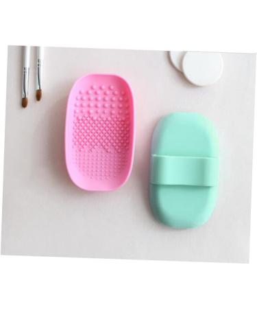 DOITOOL 1pc Brush Cleaning Pad Brush Cleaning Plate Brush Scrub Board Silicone Makeup Brush Cleaning Mat Rabbit Hair Claw Face Scrub Cosmetic Brush Cleaner Portable Wash Pad - Buy Online on GoSupps.com