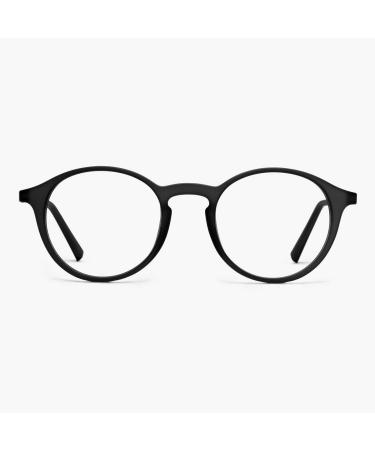 Ls reading glasses |Made from high quality rubber |Round glasses frame |Luxreaders - Scandinavian design black 3.0 diopters