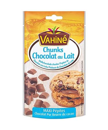 VAHINE - Milk Chocolate Chunks Bag 100G - Pack of 4