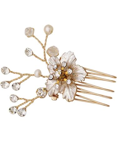 Housoutil 1pc Hair Comb Hair Comb Headdress Jewelry Hair Combs Rhinestone Hair Combs Headhones Flower Hair Accessories Powder Spray Bottle Diamond Headgear Bride Alloy - Buy Online on GoSupps.com