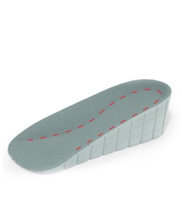 FRCOLOR 1 Pair Height Increase Shoe Insert Height Increase Socks Height Increase Insert Heel Lift Insoles Non-Slip Increase Insole Shoe Pads Height Increase Shoe Filler Cushion Universal Grey 11x8cm