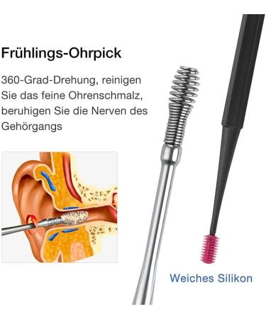 7 in 1 Stainless Steel Ear Cleaner Set - Earwax Removal Tool for Adults and Children - Buy Online on GoSupps.com