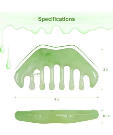 Suoumwa 2-Piece Handheld Head Massage Comb Set | Guasha Scalp Comb for Pain Relief | Portable & Ergonomic Design - Buy Online on GoSupps.com