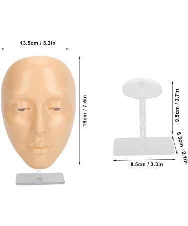 5D Silicone Makeup Practice Face Board for Full Face Training | Ideal for Artists & Beginners - White - Buy Online on GoSupps.com