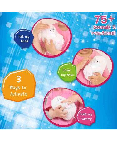 Curlimals Perry Polar Bear Arctic Glow Teddy Bear Sensory Toy | Light-Up Laughing Plush for Kids 3 - Buy Online on GoSupps.com