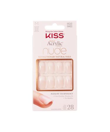 KISS Salon Acrylic Nude 28 Nails (KAN03) 28 Count (Pack of 1)