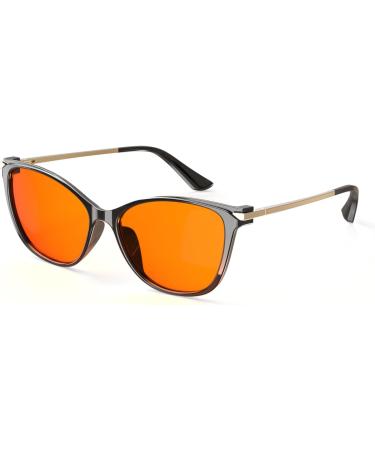 BloomoAK 99% Blue Light Blocking Glasses - Anti-Fatigue Cat Eye Design for Gaming & Screens - Buy Online on GoSupps.com