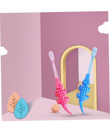 Minkissy 8-Piece Cartoon Animal Toothbrush Set - Eco-Friendly Wooden & Metal Toy Storage - Perfect for Kids' Dental Care - Buy Online on GoSupps.com