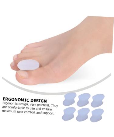 8pcs Hallux Valgus Separator Thumb Splint Nail Protector Set - Silicone Cushion for Big Toe, Hammer Toe, Bunion Relief - Foot Yoga Brace for Night Support - Buy Online on GoSupps.com