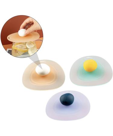 Alipis 3pcs Accessory Mug Silicone Dustproof Cover Multi-function Leakproof Practical Lid Sealed Cup 11.7X10.5CM Assorted Color - Buy Online on GoSupps.com
