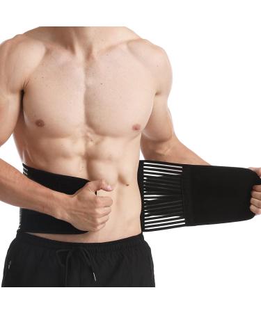 Adjustable Lumbar Support Belt - Breathable Compression Back Brace for Pain Relief | Lightweight Design Ideal for Broken Ribs - Medium Size - Buy Online on GoSupps.com