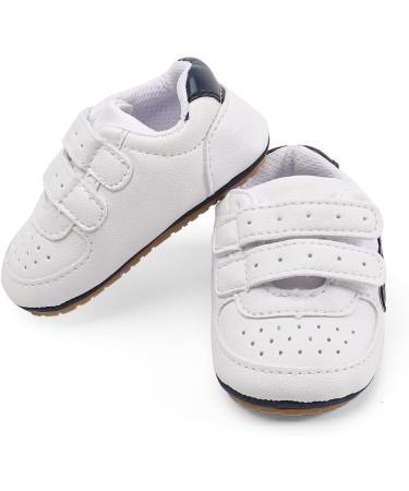 Cheerful Mario Baby First Walking Shoes - Soft PU Leather, Anti-Slip Sole, 3-6 Months (Dark Blue) - Buy Online on GoSupps.com