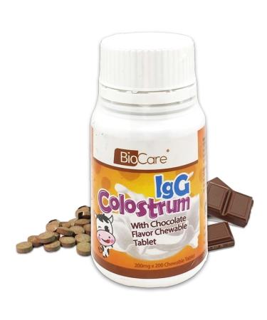 ALIBOOSTER - 200 Colostrum IgG IgM IgA Chewable Tablets + Inulin + Chocolate Powder