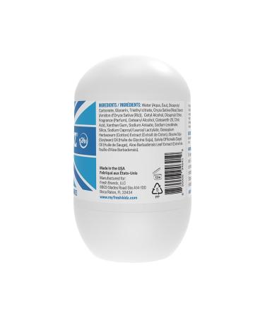 Fresh Kidz Roll On Deodorant for Kids and Teens - Baking Soda and Aluminum-free 24 Hour Protection for Sensitive Skin - Boys "Blue" 1.86 fl.oz. (2 Pack) 1.86 Fl Oz (Pack of 2) - Buy Online on GoSupps.com
