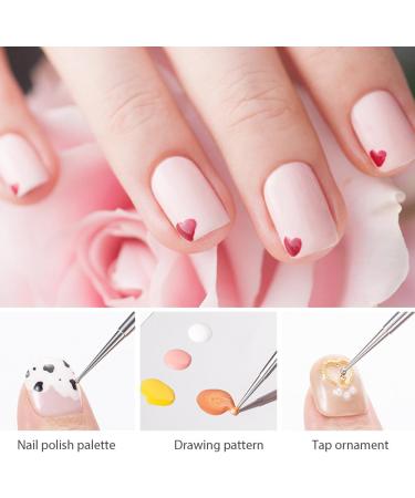 Dotting Tools 4 Pcs Professional Ball End Nail Art Tools Nail Art Pens Stainless Steel Dotting Pen Tool Nail Art Kit Rhinestone Picker Tool Pottery Tools Polymer Clay Tools(silver) - Buy Online on GoSupps.com