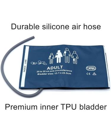 Universal NIBP Cuff forAdult 25-35 cm Single Tube Reusable PU Replacement Blood Pressure Cuff No Connector Adult Blue PU+Single l Tube - Buy Online on GoSupps.com
