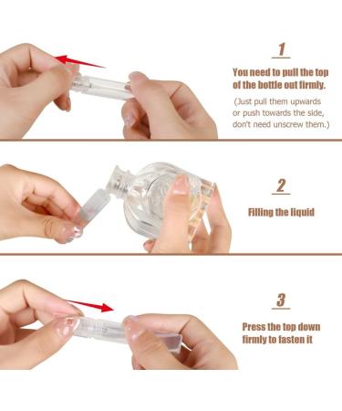 Funfob Mini Clear Plastic Spray Bottle Empty Fine Mist Refillable Perfume Bottle 5Ml Perfume Atomizer - Buy Online on GoSupps.com