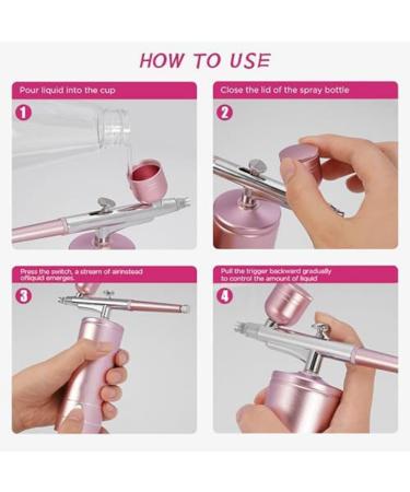 Hoadoek Airbrush KIT Portable Airbrush Automatically Handles Model Painting Nails Makeup A - Buy Online on GoSupps.com