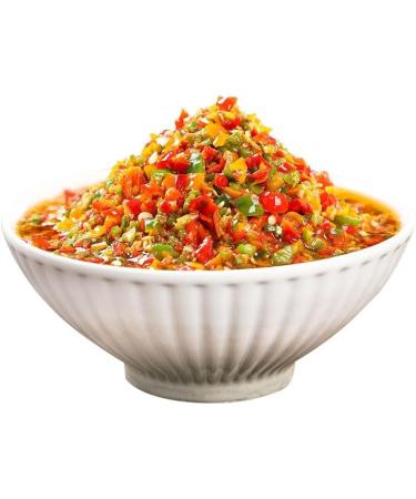 Homemade Chili sauce and paste 400G/can side dishes fried dishes chopped garlic and chili delicious spicy dipping sauce Chili sauce and paste condiments chili Chinese snacks (1can) - Buy Online on GoSupps.com