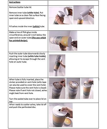 Scattering Ashes Urn Scatter Tube Eco-friendly Biodegradable Crermation Urn (Poppy Sunset Medium) - Buy Online on GoSupps.com