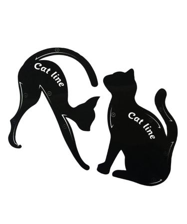 POPETPOP Stencils 2pcs Eyeshadow Stencil Cat Eye Stencil Eyeliner Stencil Template Auxiliary Tool Eye Makeup Set