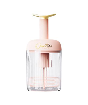Streysisl Face Wash Foamer | Rotating Type Skincare Foam Maker - Portable Deep Cleansing Facial Cleansing Tools for Travel Household Rich Lather Pink