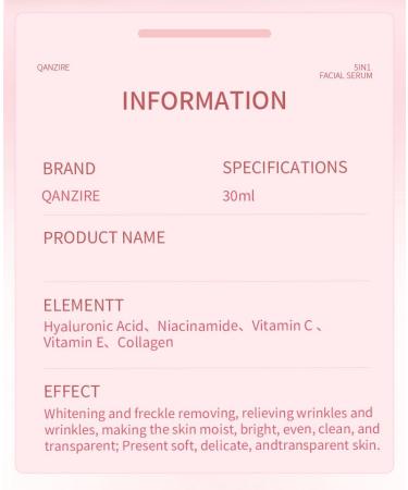 Premium 5-in-1 Vitamin C Facial Serum Skin Brightening and Nourishing Formula for Daily Skincare - Buy Online on GoSupps.com