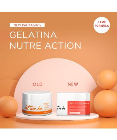 Let Me Be Gelatina Nutri Action Hair Mask 250g - Collagen Restoration for Hydration and Mass Replacement - Buy Online on GoSupps.com