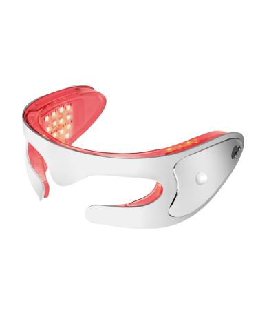LED Red Light Therapy Eye Device 3 Modes Red Light Eye Mask with Multi-Frequency Vibration for Anti-Aging Skin Rejuvenation Dark Circles Eye Bags and Wrinkles