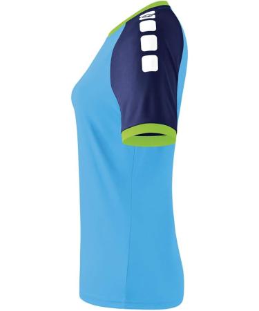 Erima Women's Zenari 3.0 Jersey - 42 Curacao/New Navy/Green Gecko | International Shipping Available - Buy Online on GoSupps.com