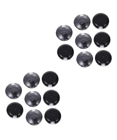 Balacoo 16 Pcs Eye Shadow Blank Highlighter Blusher Case Small Empty Makeup Case Travel Packing Box Make up 3.5x1.5cmx2pcs Black 1x2pcs