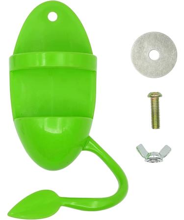 PAULOZYN 2PCS Bird Cuttlebone Stand Holder & Feeding Cup Rack | Birdcage Accessories with Perches | Ideal for Budgies, Parakeets, Cockatiels, Conures | Fruit/Vegetable Storage | Green - Buy Online on GoSupps.com
