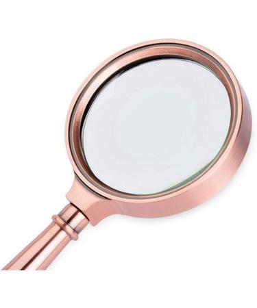 Magnifying Glasses Educational Hobby Magnifiers Handheld All Metal Red Bronze 10 Times Hd Optical Magnifying Glass Comfortable Anniversary - Buy Online on GoSupps.com