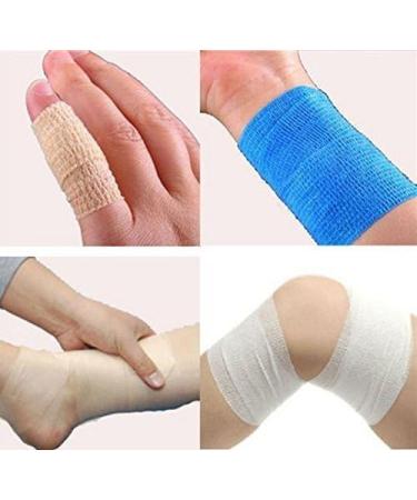 5cm x 5m Non-Woven Self-Adhesive Elastic Bandage - Cohesive Sports Tape for Wrist & Ankle Sprains | Pink Vet Tape Wrap - 1 Pack - Buy Online on GoSupps.com