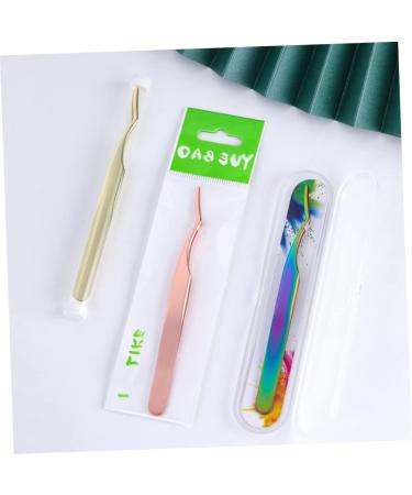 Angoily 2pcs Eyelash Nipper & Extension Applicator Tool | Small Mirrors for Crafts | Best Clip for False Eyelashes & Lash Extensions - 11.3x1cm - Buy Online on GoSupps.com