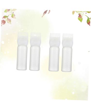 Healeved 4 pi ces Bouteille Applicateur de Capillaire Flacon de Coloration pour Salon Bouteille de Rin age Outil de Coiffeur Blanc - Buy Online on GoSupps.com