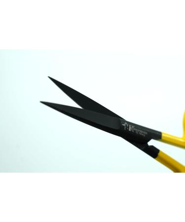 Fly Tying Hair Scissors 4.5 Inch Yellow - Straight - Buy Online on GoSupps.com