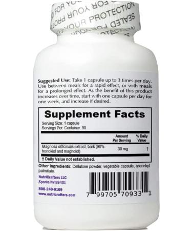 Magnolia 45X Extract 30mg 90 Capsules - Super Bioactive Concentrate - Buy Online on GoSupps.com