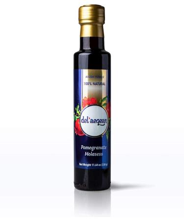 Delaegean Pomegranate Molasses (11.64 Oz) Made with 100% Natural Pomegranate Concentrated Fruit Juice Syrup, Rich, Thick, and Low in Sugar for Different Dishes, Desserts, Salads Dressing (1 Pack) 11.64 Ounce (Pack of 1)