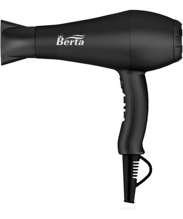 Buy BERTA 1875W Infrared Heat & Negative Ions Professional Hair Dryer - Includes Concentrator Nozzle Diffuser & Straightening Comb - International Shipping Available - Buy Online on GoSupps.com