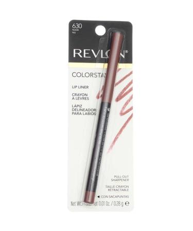 Revlon ColorStay Lip Liner Nude 630 1 ea - Pack of 4 | Long-lasting Formula with SoftFlex Technology - Buy Online on GoSupps.com
