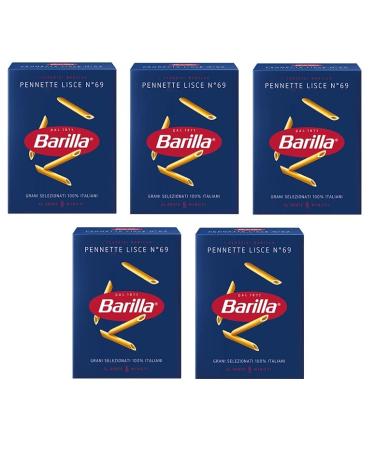 Barilla Pack of 5 Barilla Pennette Lisce pasta no. 69 - 500g pack