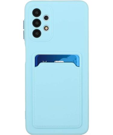 Buy Tivenfezk Nadoli Ultra Thin Silicone Case for Samsung Galaxy A33 5G - Shockproof Scratch-Resistant Wallet Cover with Credit Card Holder - Blue - Buy Online on GoSupps.com
