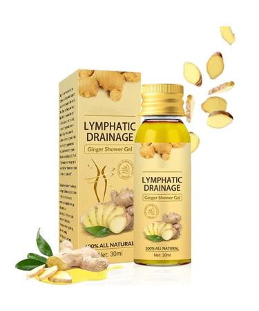 EXQST Lymphatic Detox Shower Gel Ginger Herbal Shower Gel Natural Organic Slimming Moisturizing Refreshing Shower Gel