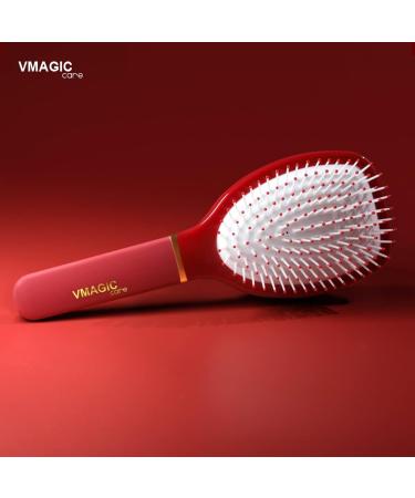 Paddle Hair Brush Detangler for Natural Curly Straight Wet/Dry Hair - Rose Red - Buy Online on GoSupps.com