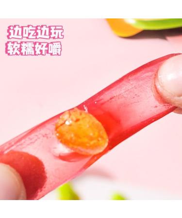 Peeled fruit juice gummies white peach mango grape flavored fruit juice content fudge delicious soft candy chewing candy healthy desserts wedding candies casual snacks gift pack (Mixed flavors 3bag) Mixed flavors 3bag - Buy Online on GoSupps.com