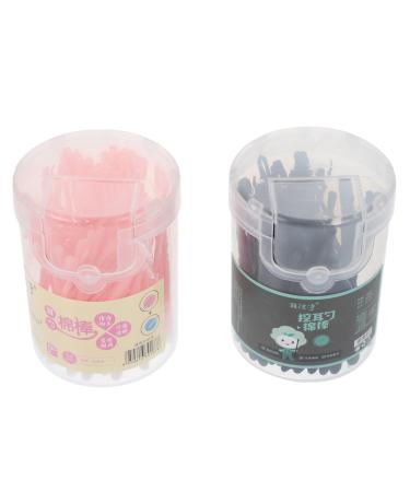 FOMIYES 200pcs Double- Cotton Swabs for Ear Cleaning Assorted Color Ear Wax Removal Tools Cleaning Cotton Buds Practical and Multifunctional for Daily Use Random Style