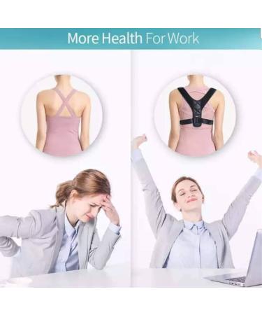 Straightener Back Corrector Posture Corrector upper Shoulder Back Support Brace Belts slouch Corrector For Women Man Pain Relief Maintaining Right Black Black XL - Buy Online on GoSupps.com